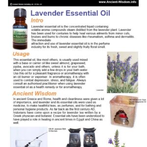 Lemon Essential Oil Info